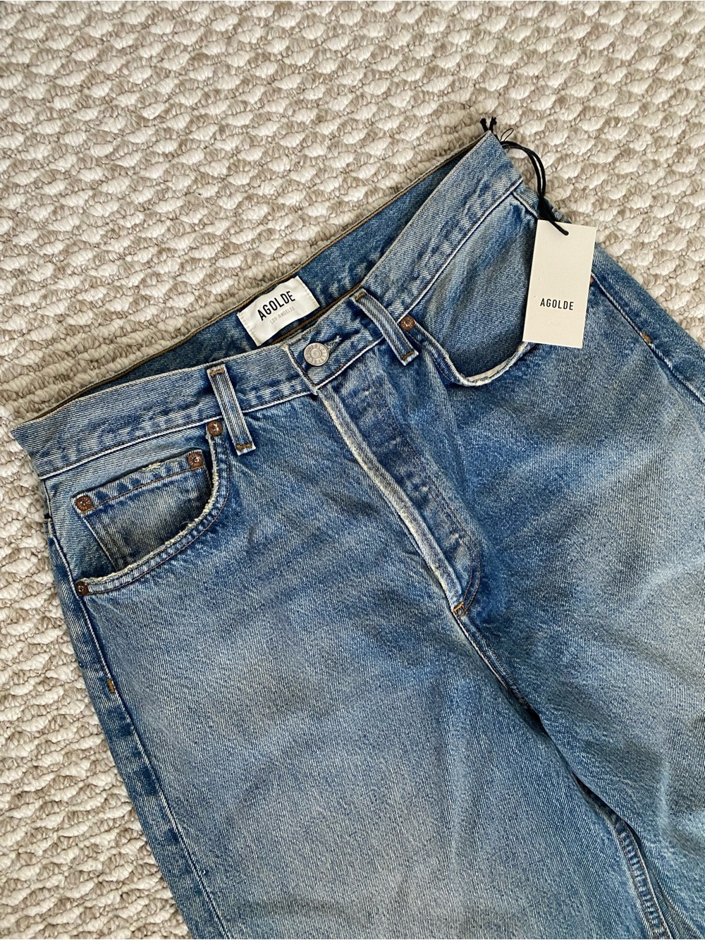 Agolde Geiore Mid-Rise Baggy Taper Jeans - Picture 2 of 6